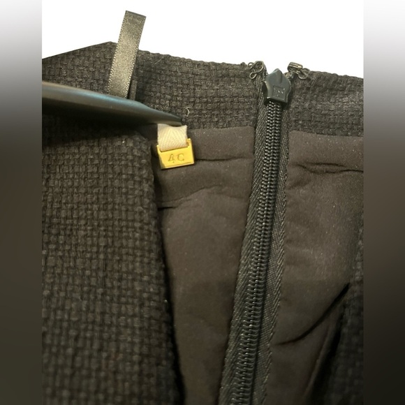 Anthropologie 4C Collective Dress Womens 8 Black Fit Elegant Cap Sleeve Dress - Picture 8 of 13